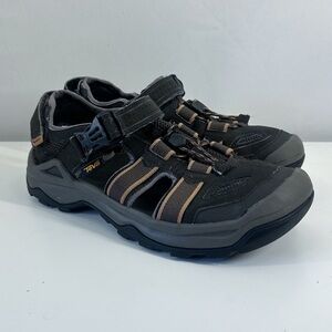Teva Men’s Brown Leather Omnium 2 Fisherman Water Sandals Size 9.5
